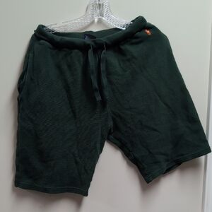 Polo by Ralph Lauren Dark Green Knit Men's Shorts with Orange Pony